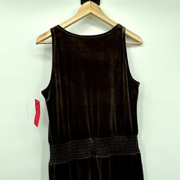 COMMANDO NWT Velvet Tank Jumpsuit in Brown // M - Picture 10 of 11